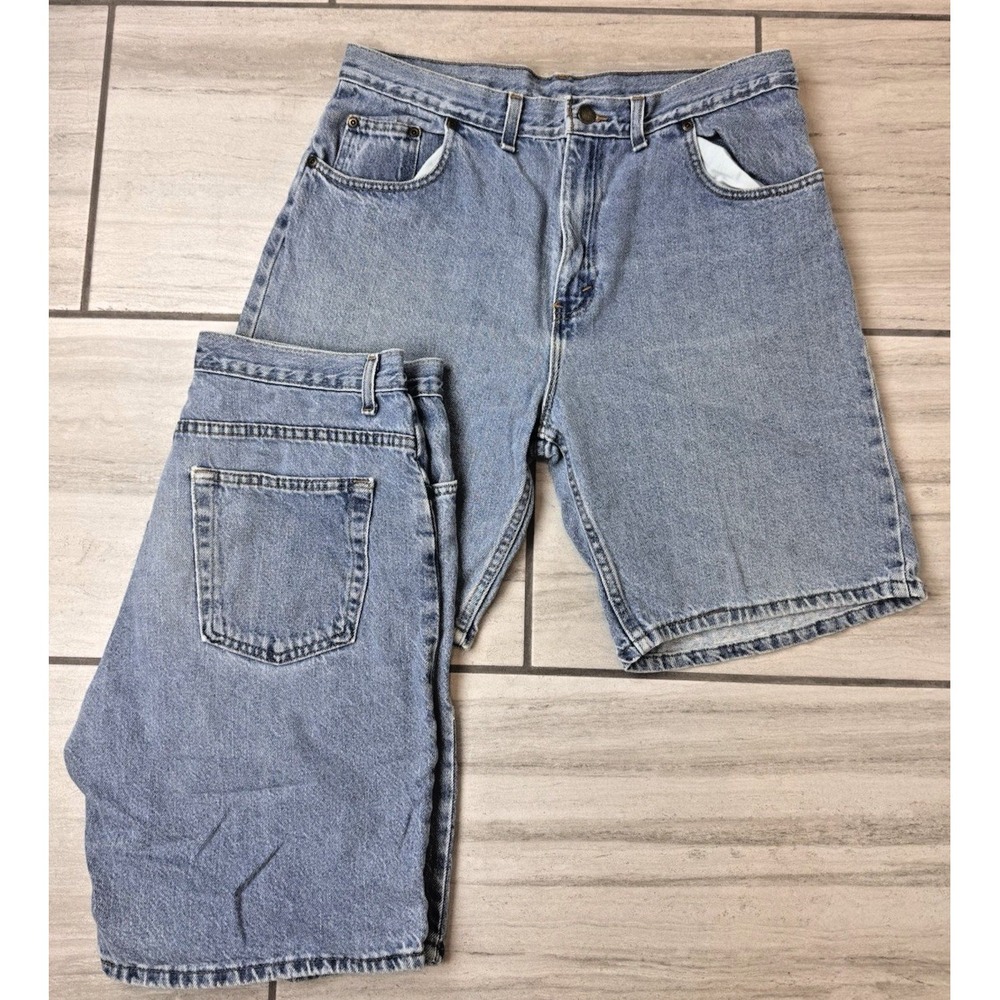 Vintage BackRoad Blues (lot 2) Mens 34 Denim Blue Jean‎ Jorts Shorts Made in USA